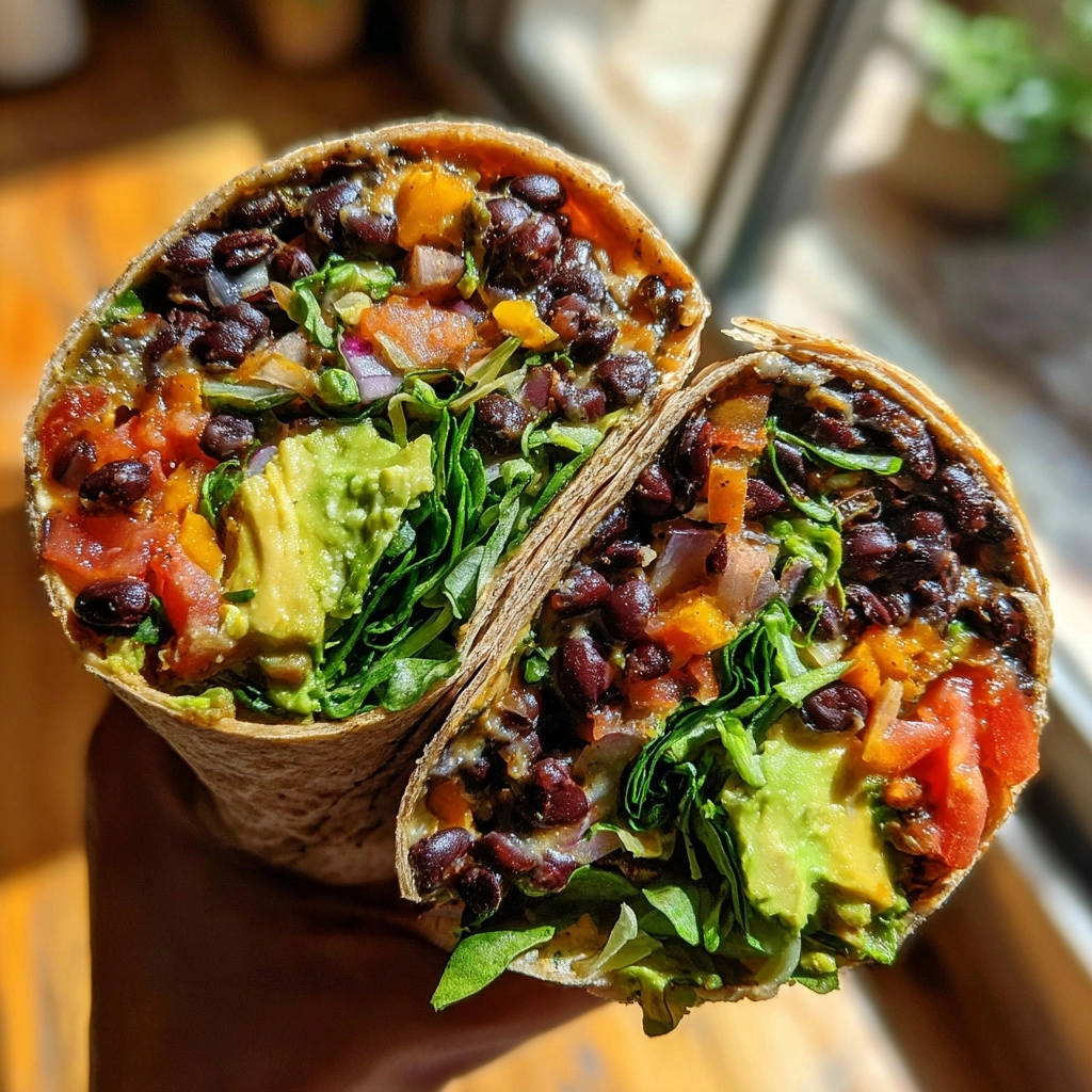 Black Bean & Avocado Wraps