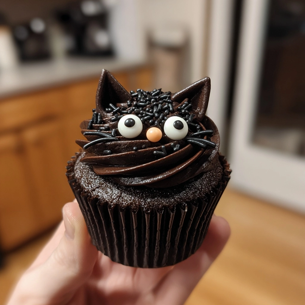 Black Cat Keto Cupcakes