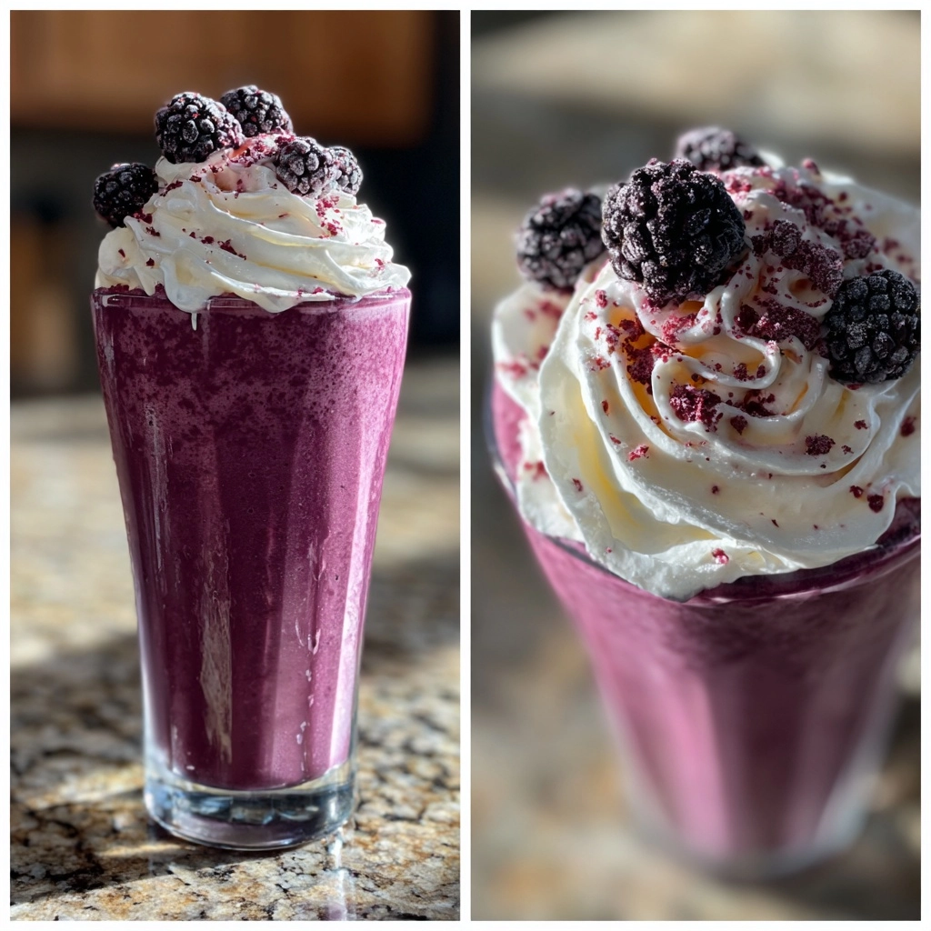 Black Widow Blackberry Vodka Milkshake