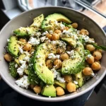 Chickpea Feta Avocado Salad