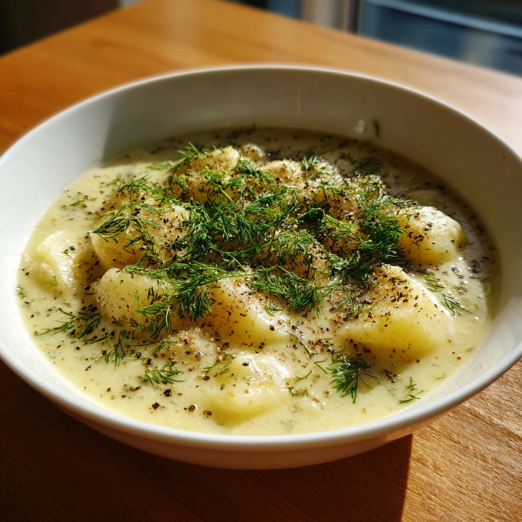 Comforting Polish Potato Soup with Dill Recipe Delight