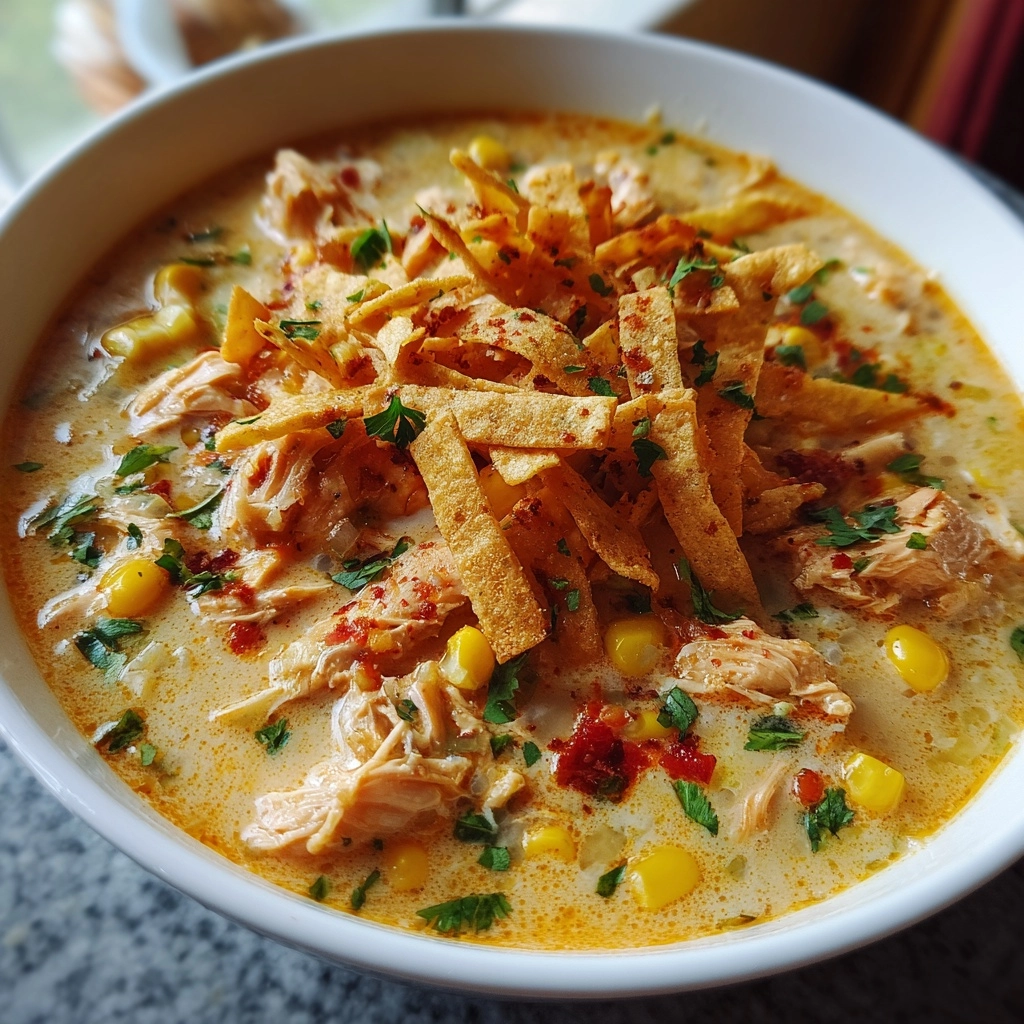 Creamy Chicken Tortilla Soup