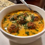 Creamy Italian Meatball Soup