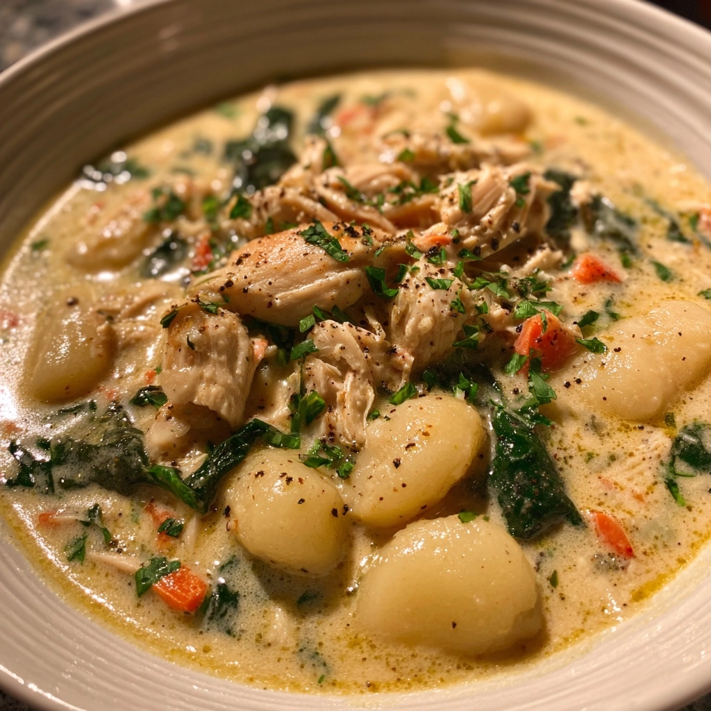 Creamy Olive Garden Chicken Gnocchi Soup Recipe Delight