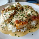Creamy Smothered Chicken with Rice