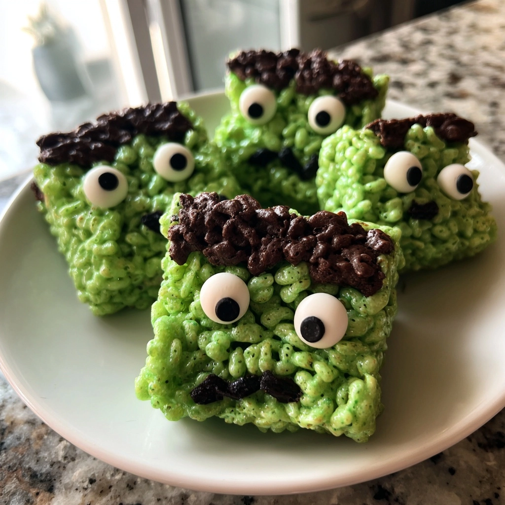 Create Spooktacular Frankenstein Rice Krispie Treats for a Ghoulishly Good Time!