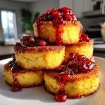 Crispy Polenta Stacks with Cranberry Relish