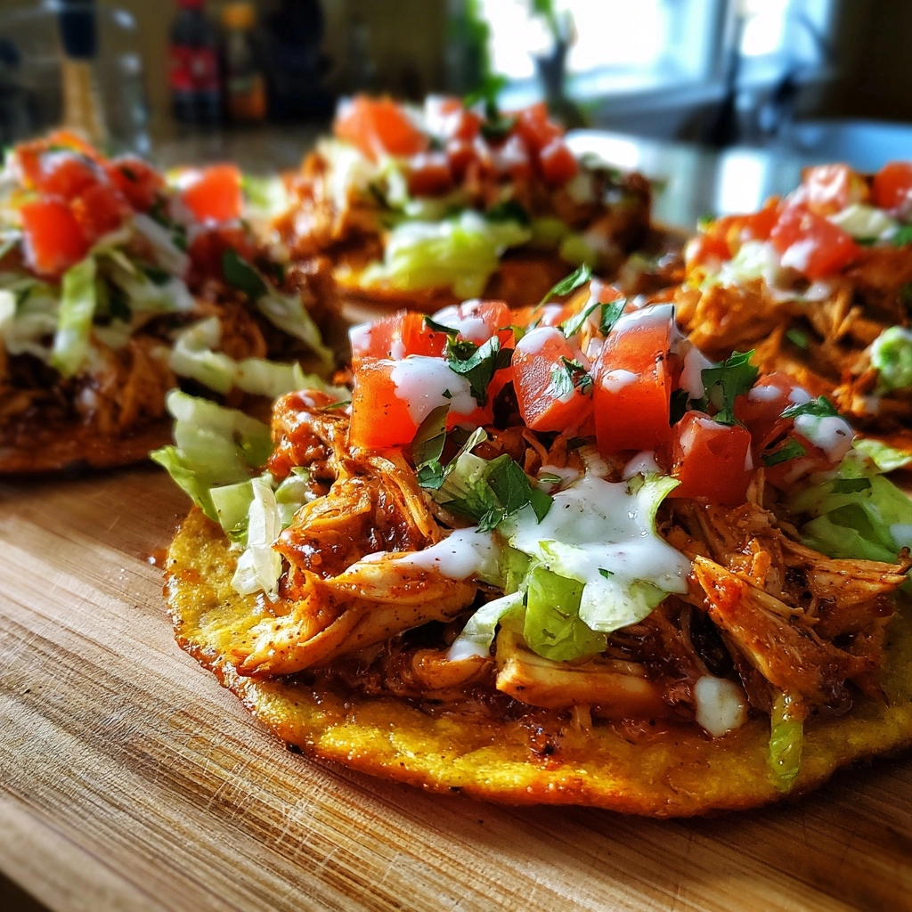 Crispy Rotisserie Chicken Tostadas Flavor Explosion