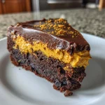 Delicious Chocolate Pumpkin Patch Brownie Cake