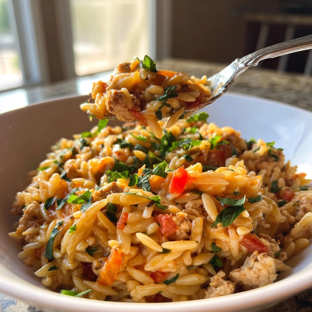 Delicious One-Pot Ground Turkey Orzo Recipe for Families