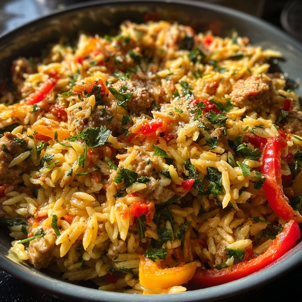 Delicious One-Pot Ground Turkey Orzo Recipe for Families