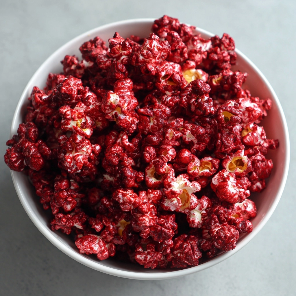 Deliciously Spooktacular Halloween Bloody Red Velvet Popcorn Recipe