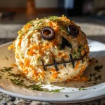 Delight Your Guests with This Skellington Cheese Ball Appetizer Recipe!