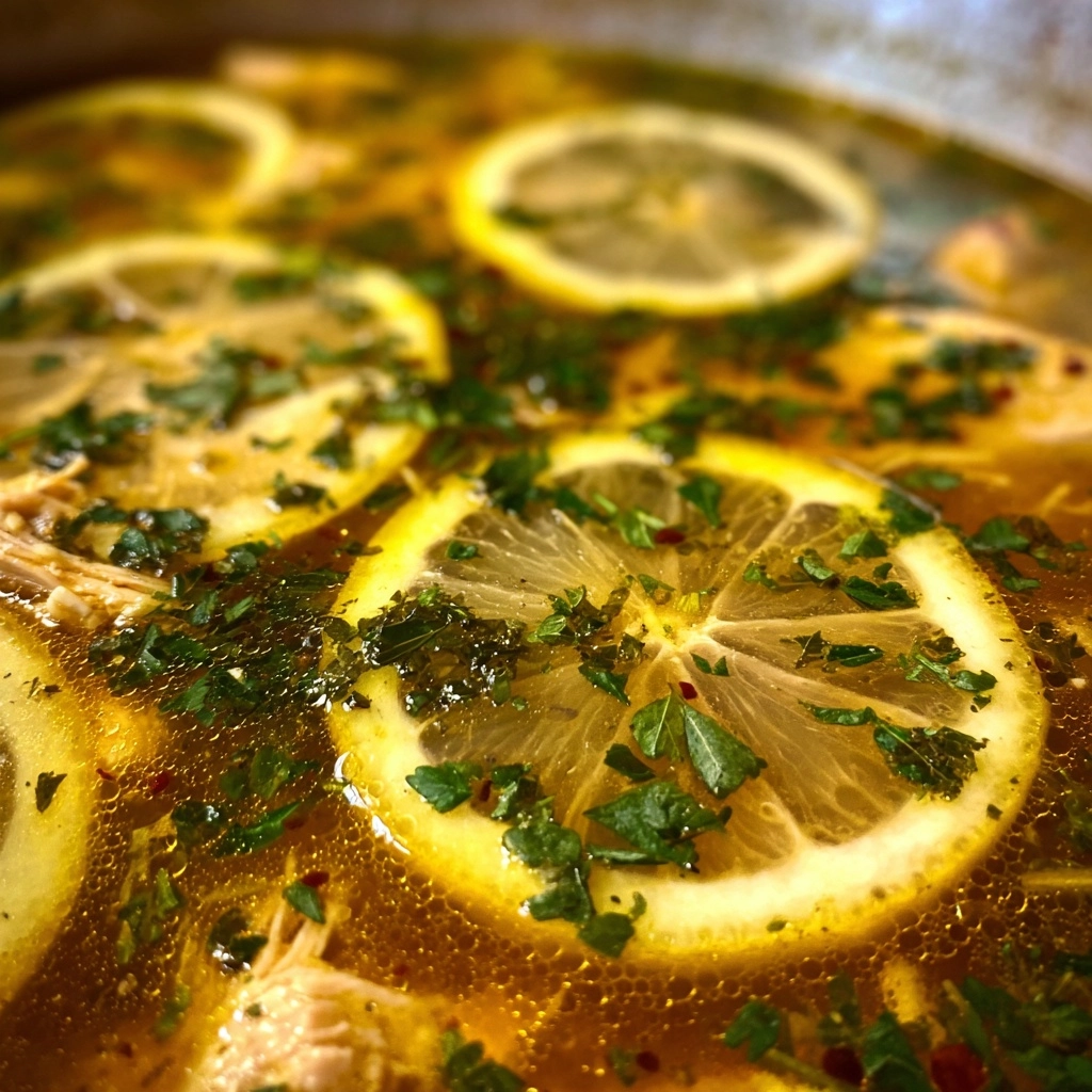 Delightful Mediterranean Lemon Chicken Soup Recipe