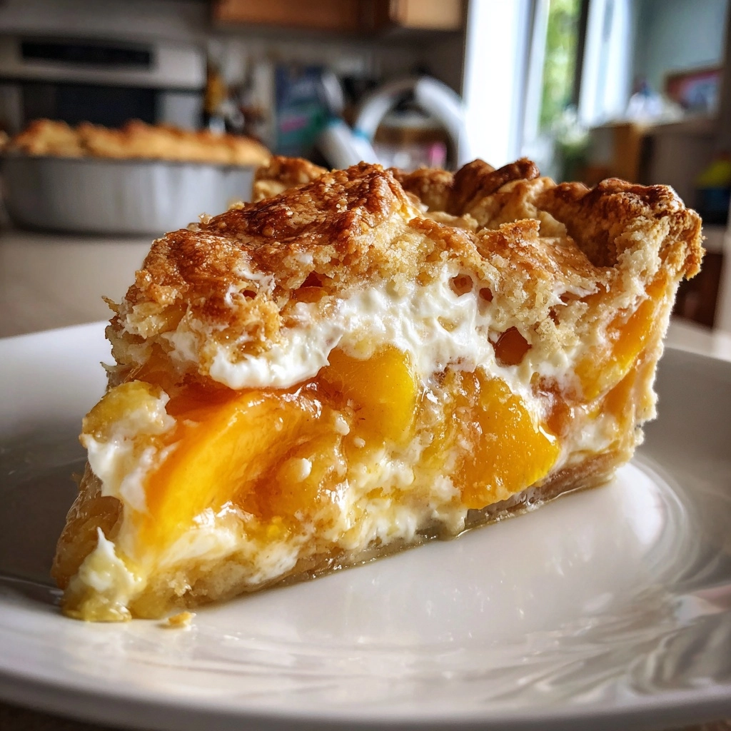 Easy Cream Cheese Peach Pie