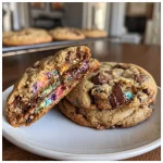 Easy Halloween Oreo Stuffed Chocolate Chip Cookies