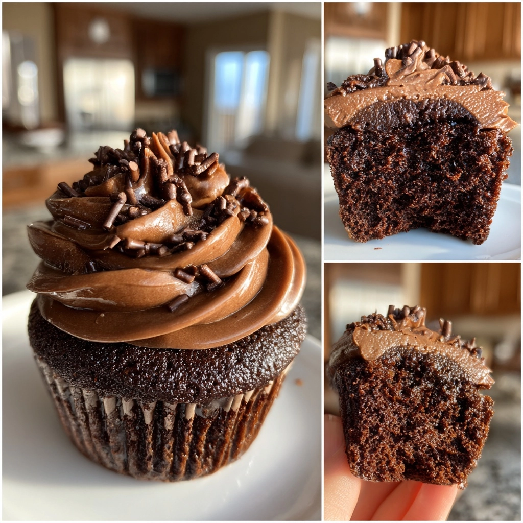 Easy One Bowl Chocolate Cupcake Recipe