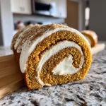 Fall Pumpkin Spice Roll Cake