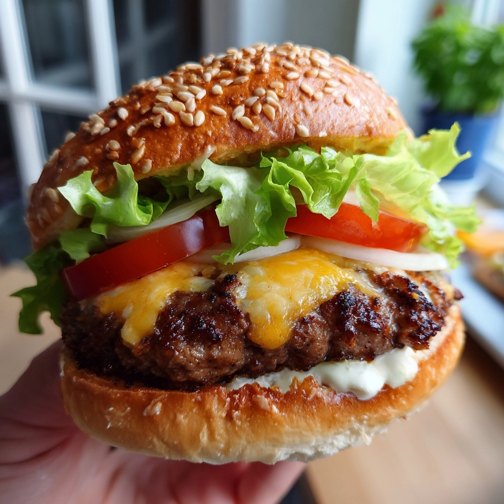 Flavorful Homemade Burger