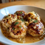 French Onion Meatballs with Savory Onion Sauce