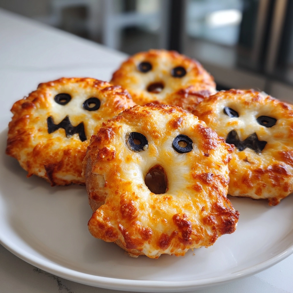Ghost Pizza Bagels