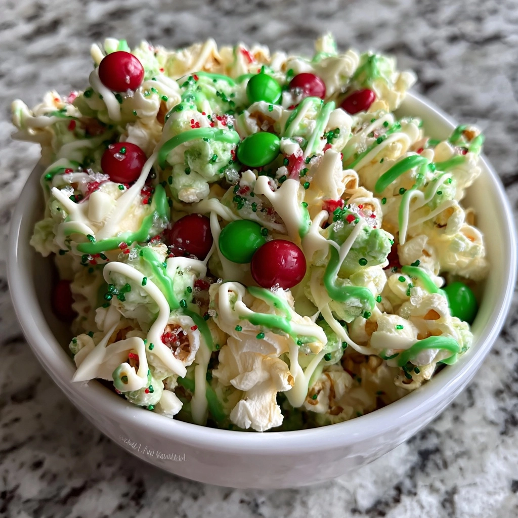 Grinch-Inspired Popcorn Snack