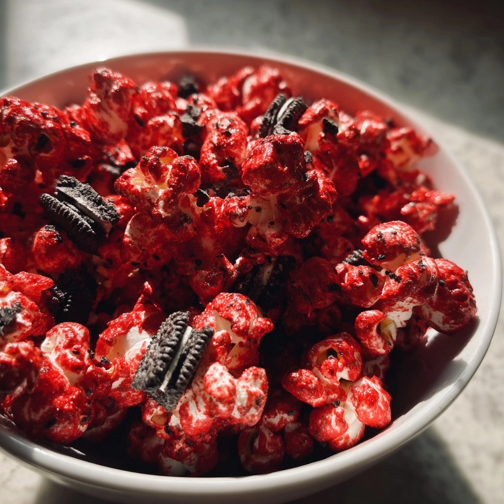 Halloween Bloody Red Velvet Popcorn