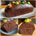 Halloween Cake with Eyeballs (chocolate cake)
