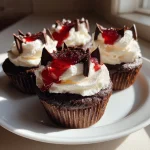 Halloween Vampire Bite Cupcakes with a Gory Surprise