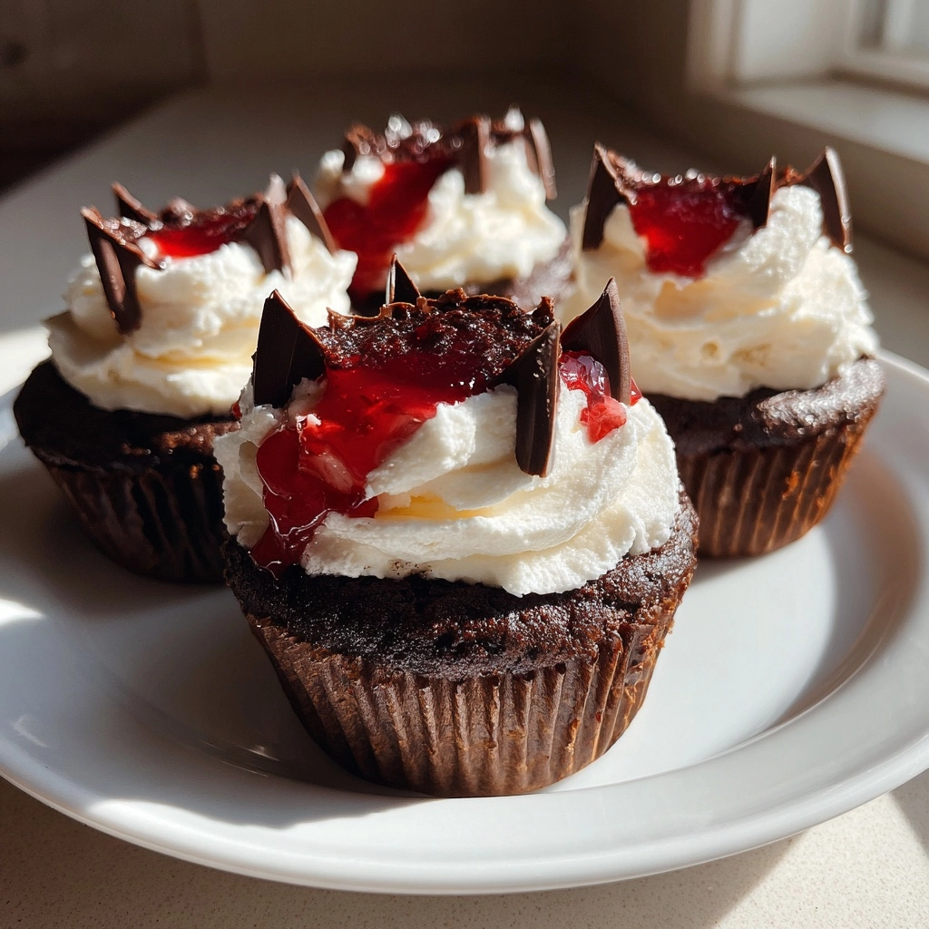 Halloween Vampire Bite Cupcakes with a Gory Surprise
