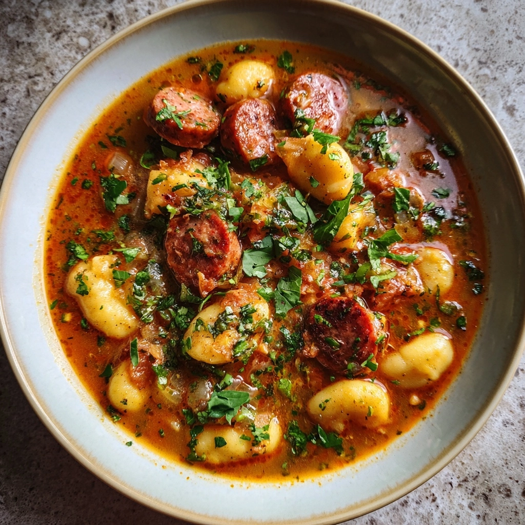 Indulge in Creamy Italian Sausage Gnocchi Soup Recipe