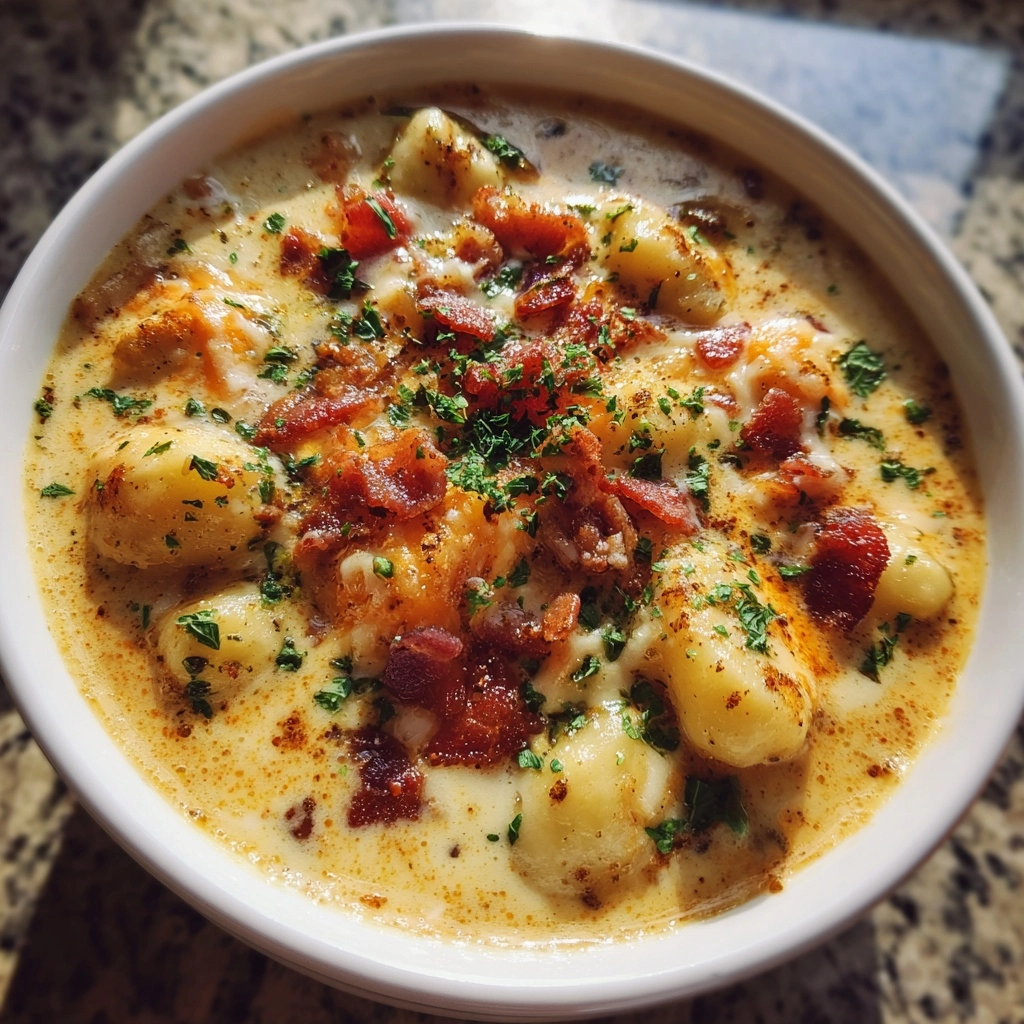 Irresistible Bacon Cheddar Gnocchi Soup Recipe to Try