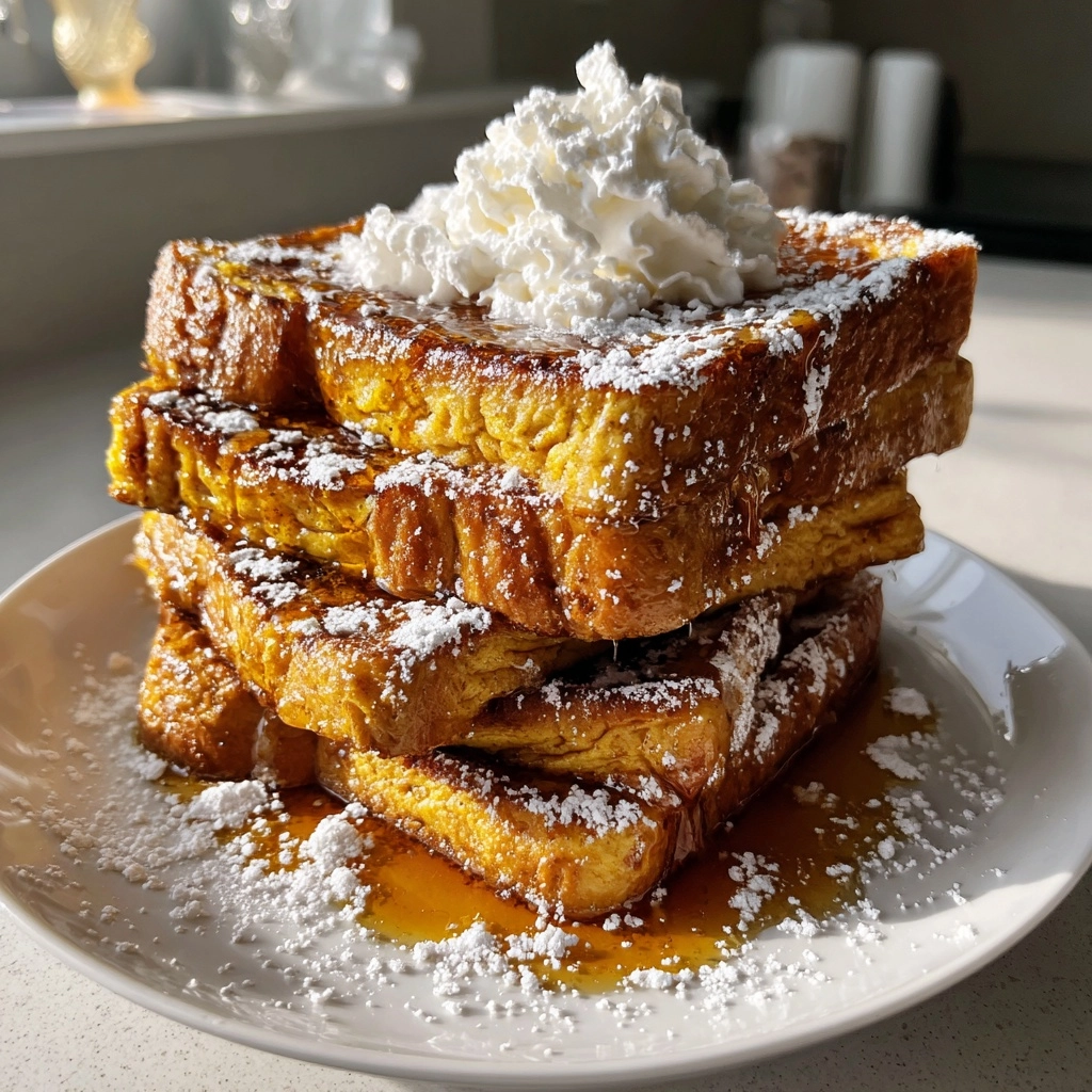 Irresistible Fall Pumpkin French Toast Breakfast Recipe