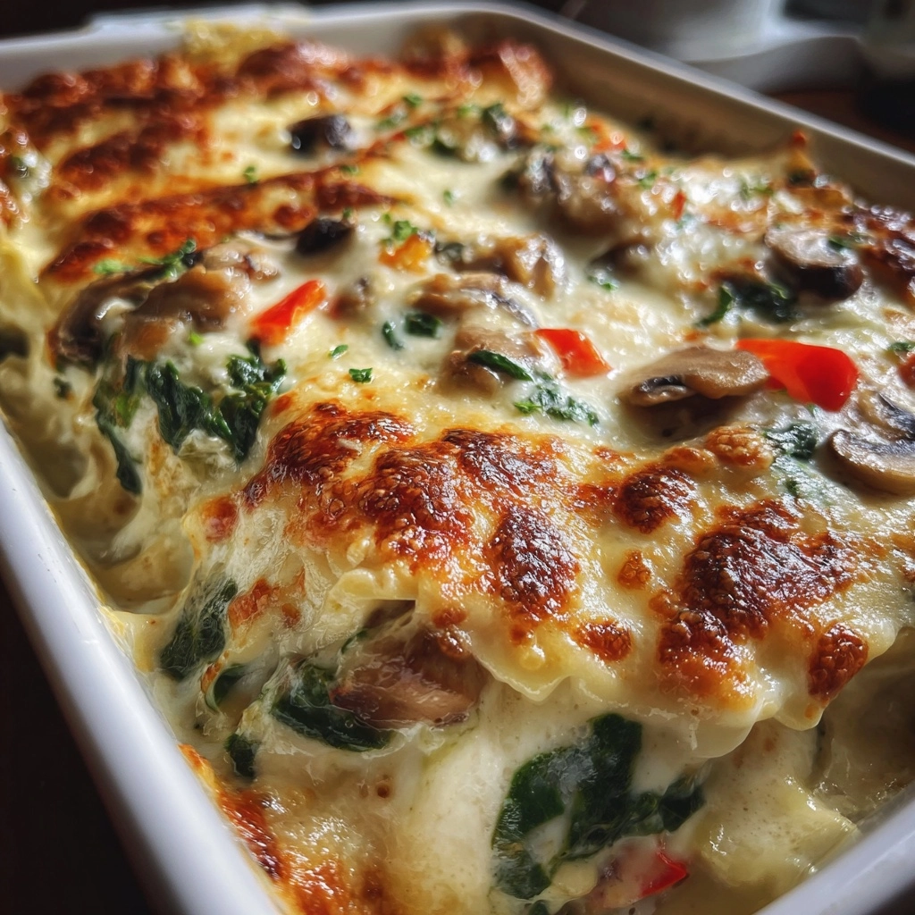 Irresistible Loaded Veggie White Lasagna Recipe
