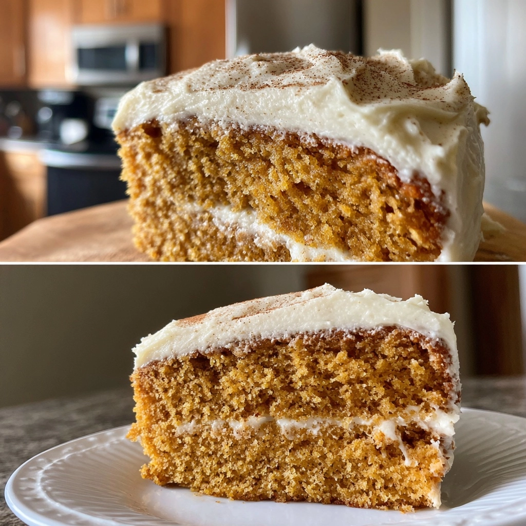 Irresistible Pumpkin Cake with Cinnamon Cream Cheese Frosting