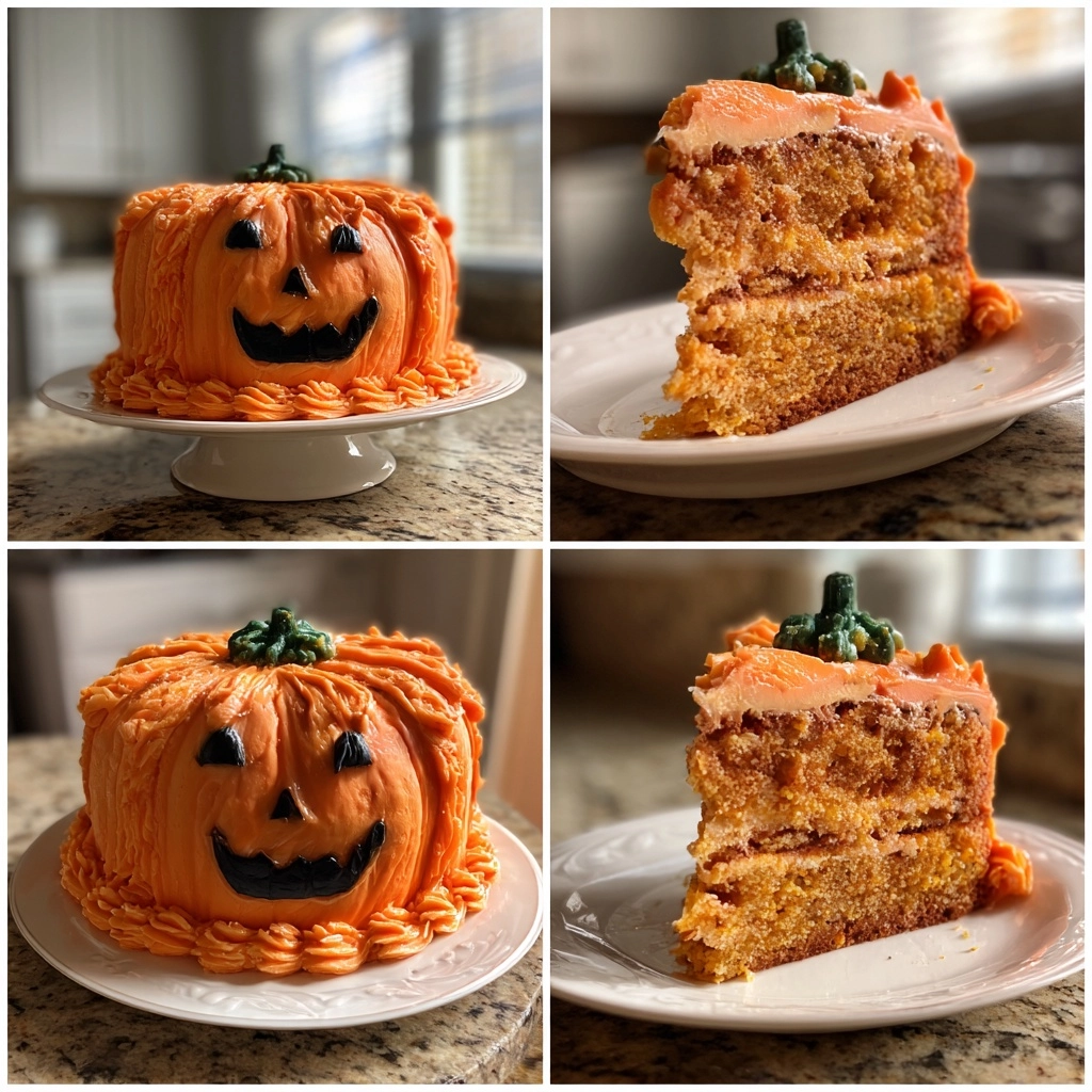 Jack-o'-Lantern Cake