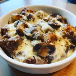 Keto Mushroom Swiss Beef Bake