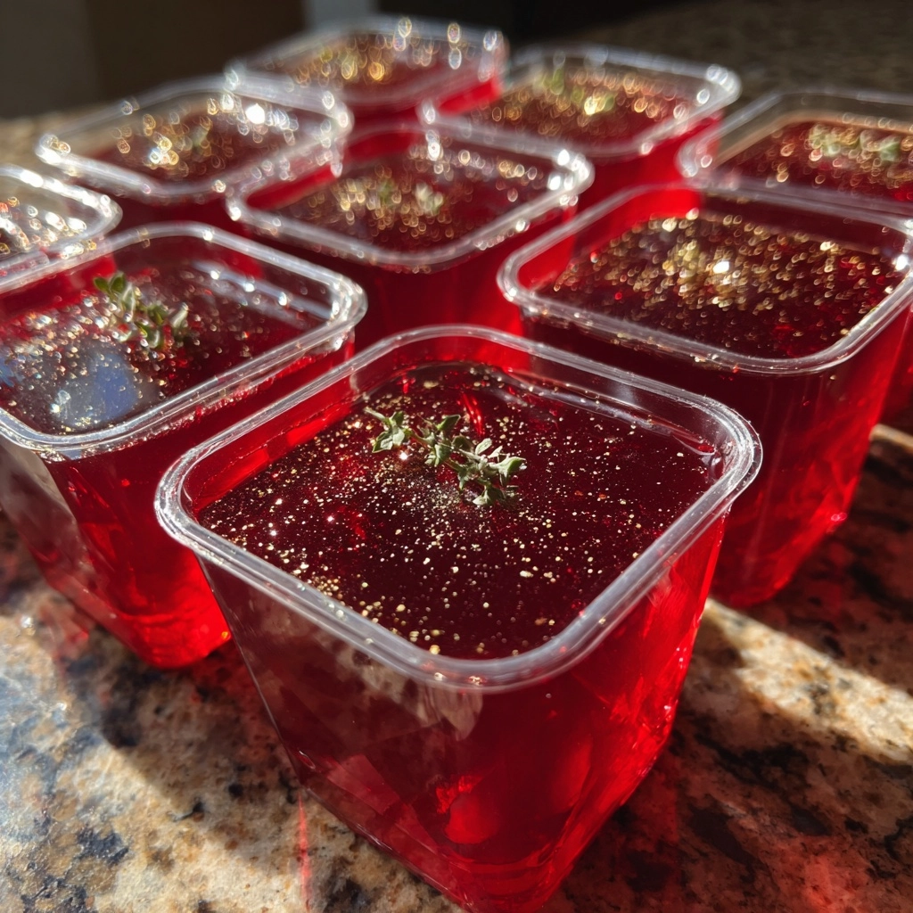 Keto Vampire Blood Jello Shots