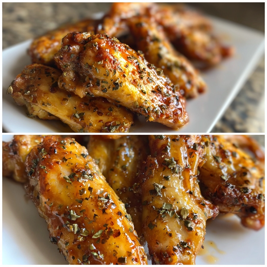 Lemon Pepper Wings with Honey