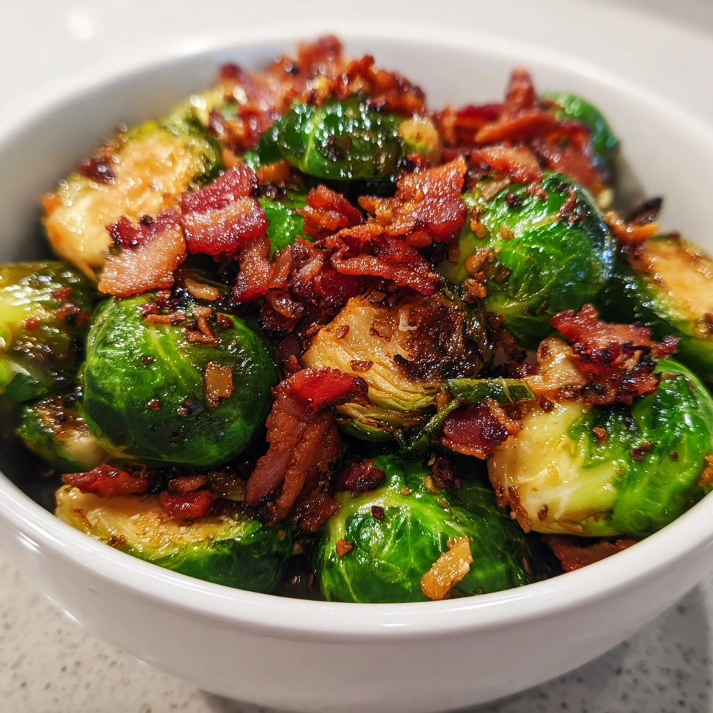 Maple Bacon Brussels Sprouts