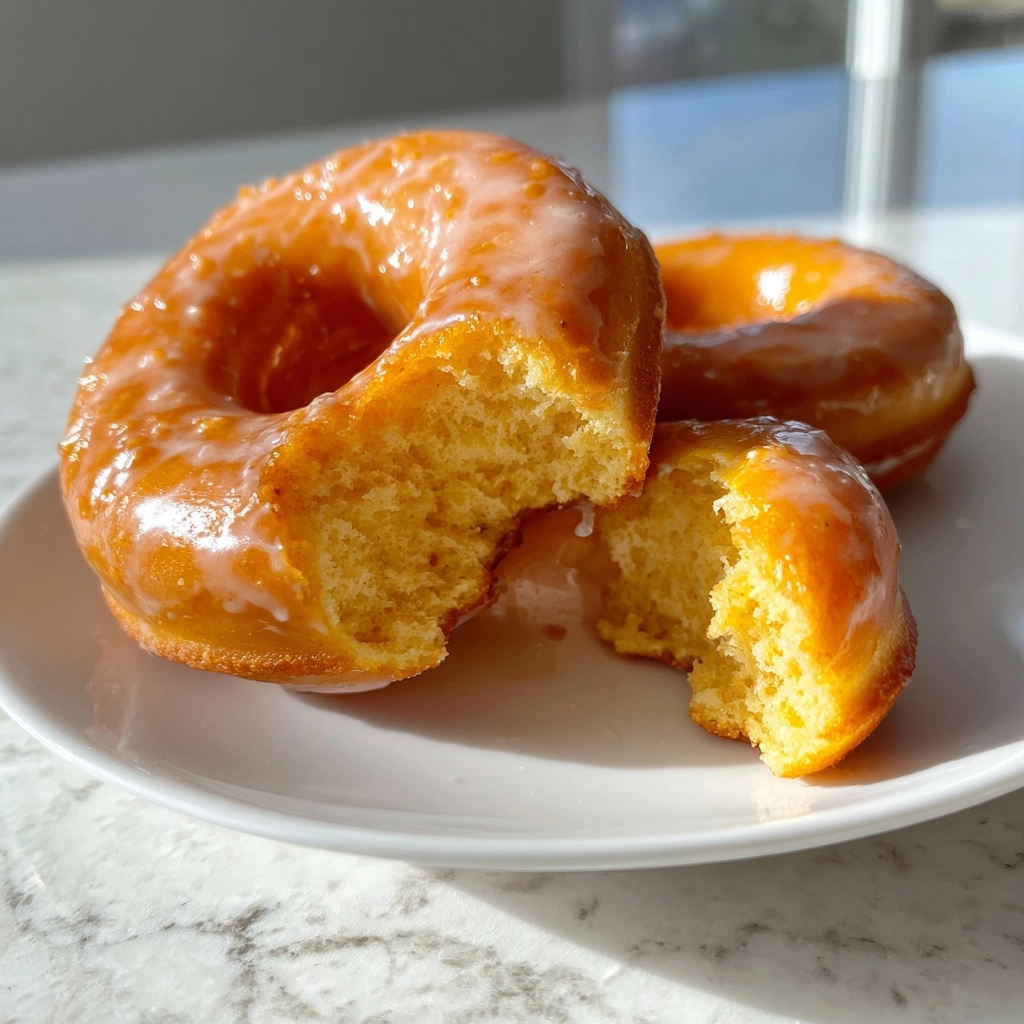 Maple Glazed Pumpkin Donuts - Homemade Baked Donuts Perfect for Fall!