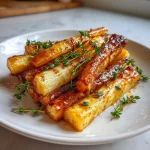 Maple Roasted Parsnips with Thyme