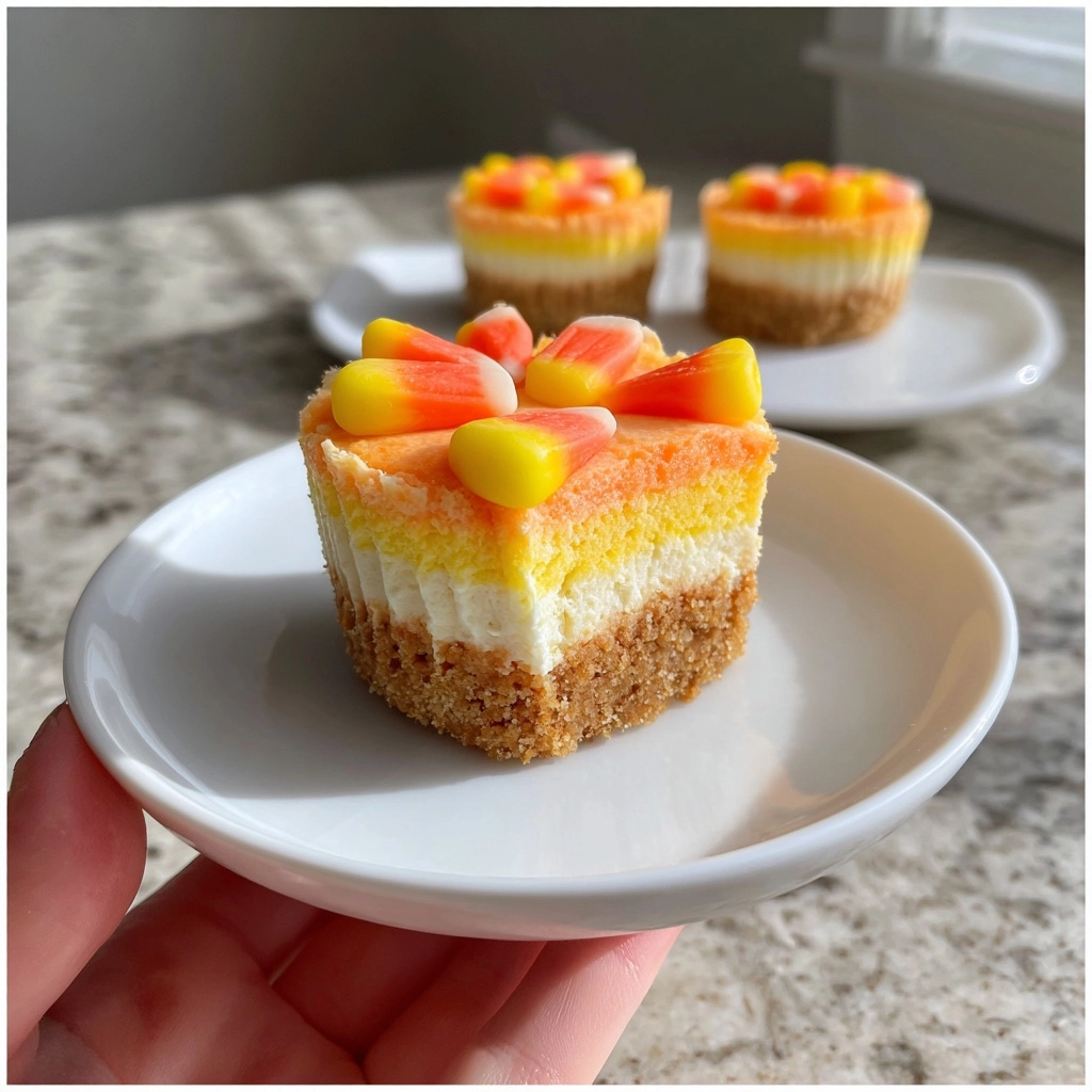 Mini Candy Corn Cheesecakes – Life, Love and Sugar