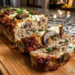 Mushroom Swiss Meatloaf