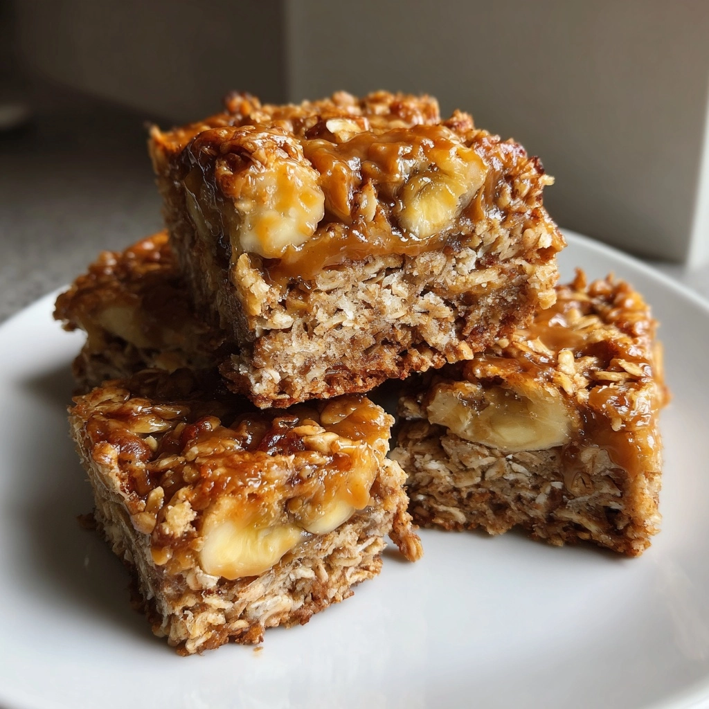 Peanut Butter Banana Oat Bars