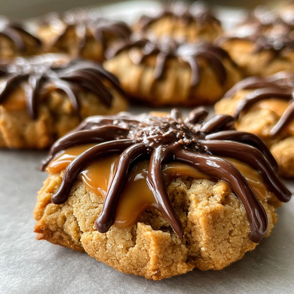 Peanut Butter Spider Cookies (Low-Carb)