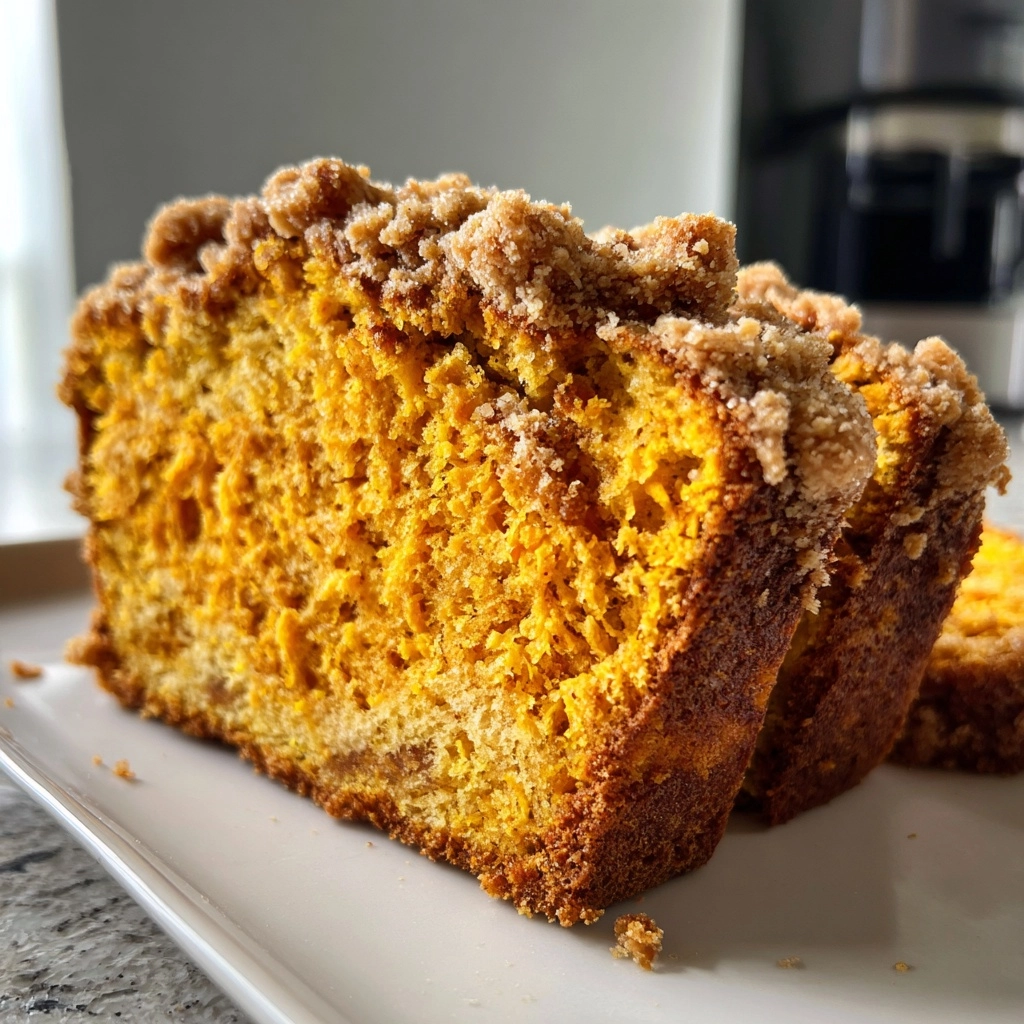 Pumpkin Bread with Streusel Topping Recipe