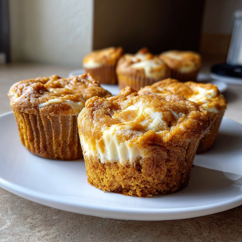 Pumpkin Cheesecake Muffins