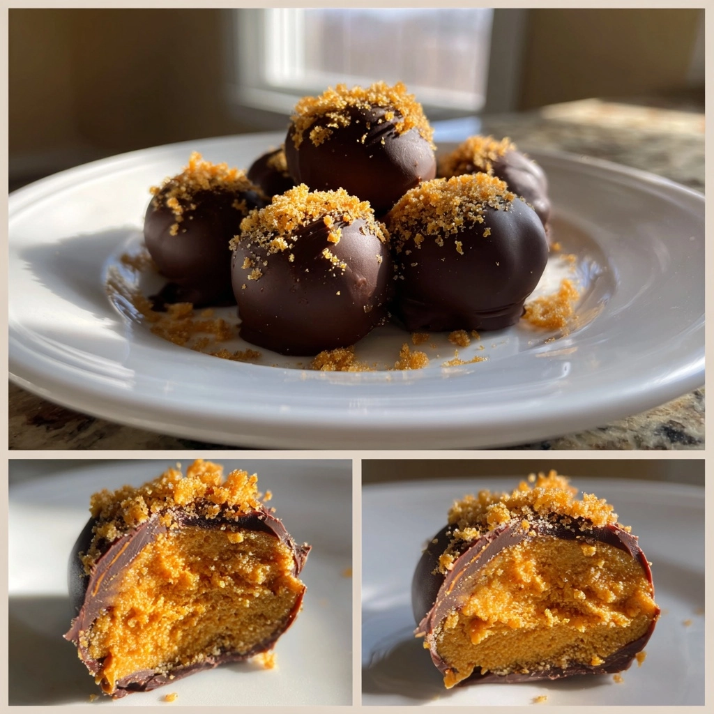 Pumpkin Cheesecake Truffles - Host The Toast