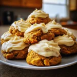 Pumpkin Cookies with Cinnamon Frosting